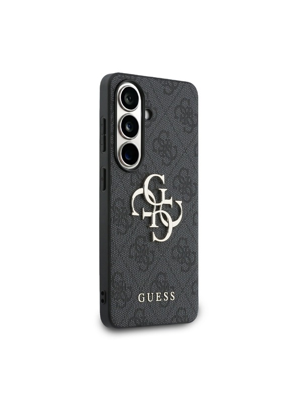 Guess Guess PU 4G Metal Logo Stražnji Poklopac za Samsung Galaxy S26+ Grey
