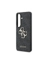 Guess Guess PU 4G Metal Logo Stražnji Poklopac za Samsung Galaxy S26+ Grey