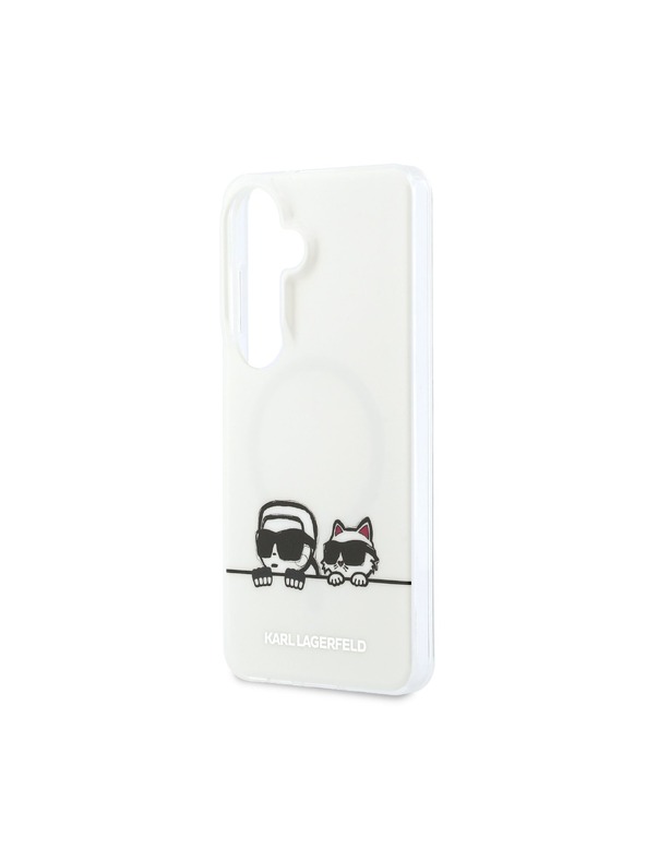 Karl Lagerfeld Karl Lagerfeld IML K&CH Peekaboo Logo Magnetic Stražnji Poklopac za Samsung Galaxy S26+ White