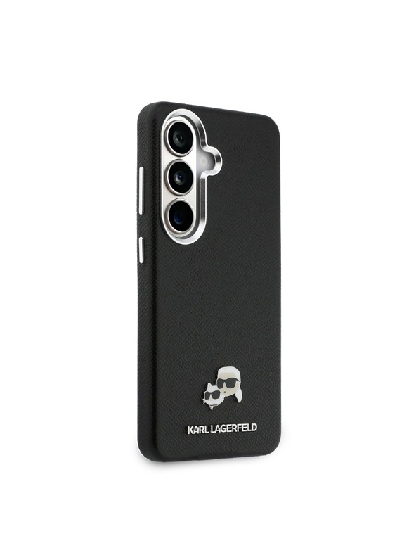 Karl Lagerfeld Karl Lagerfeld Grained PU Leather K&CH Heads Magnetic Stražnji Poklopac za Samsung Galaxy S26+ Black