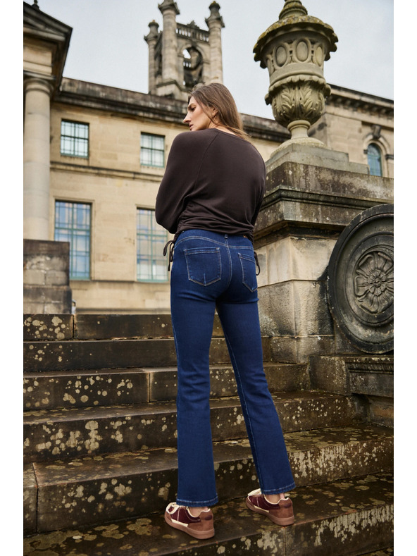 Moodo Bootcut farmerke tamno plave Moodo