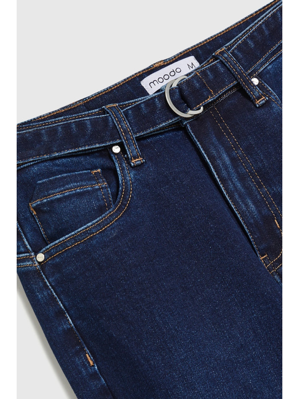 Moodo Bootcut farmerke tamno plave Moodo