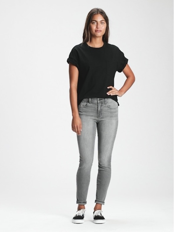 GAP Džins Mid Rise True Skinny GAP