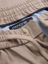Ombre Clothing Muške chino hlače sa zavrnenim nogavicama i primjesom lana – bež V3 P1522 Ombre Clothing