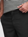 Ombre Clothing Muške chino hlače REGULAR FIT sa elastičnim strukom – crne V4 P1525 Ombre Clothing