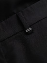 Ombre Clothing Muške chino hlače REGULAR FIT sa elastičnim strukom – crne V4 P1525 Ombre Clothing