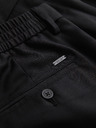 Ombre Clothing Muške chino hlače REGULAR FIT sa elastičnim strukom – crne V4 P1525 Ombre Clothing