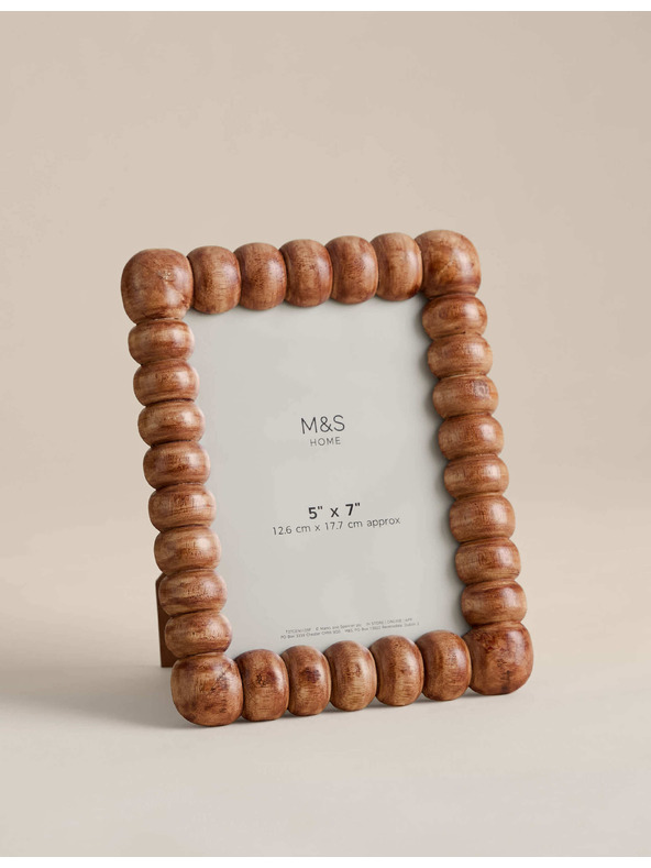 Marks & Spencer Fotoramka Bobbin, 13 × 18 cm Marks & Spencer bež