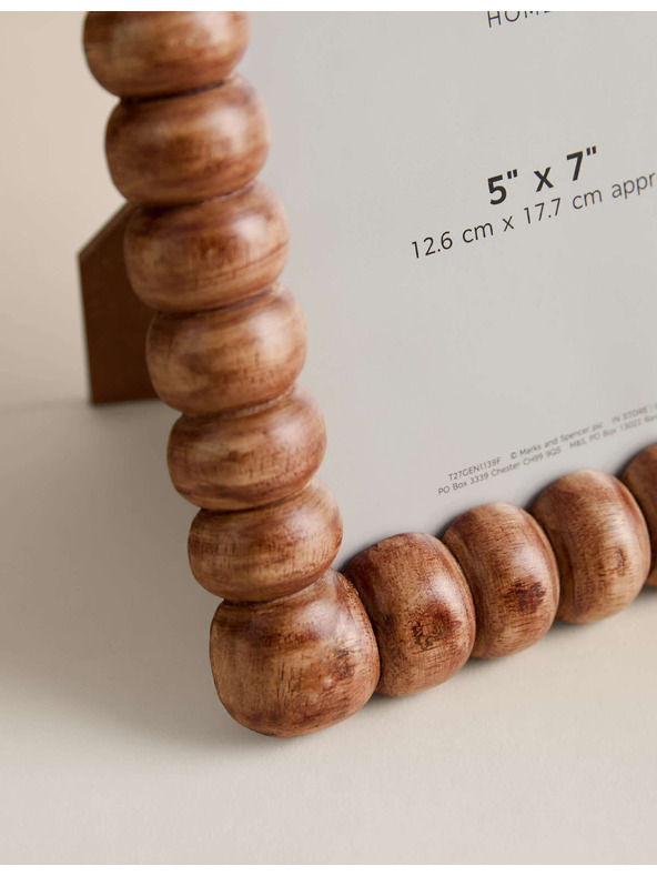 Marks & Spencer Fotoramka Bobbin, 13 × 18 cm Marks & Spencer bež