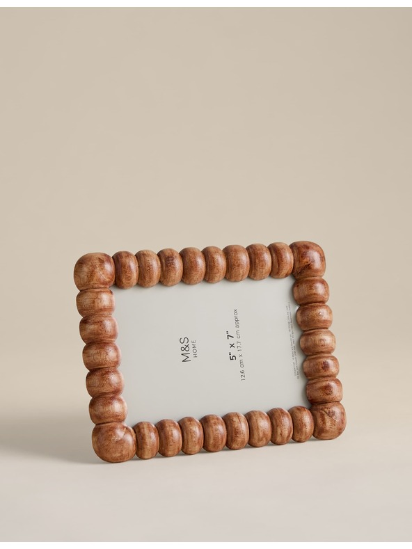 Marks & Spencer Fotoramka Bobbin, 13 × 18 cm Marks & Spencer bež