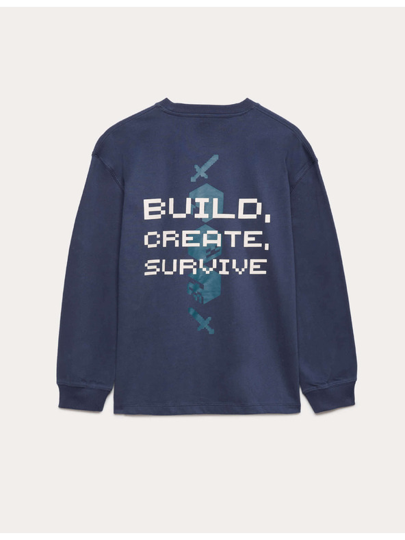 Marks & Spencer Top od čistog pamuka sa motivom Minecraft™ (6–16 godina) Marks & Spencer mornarica plava