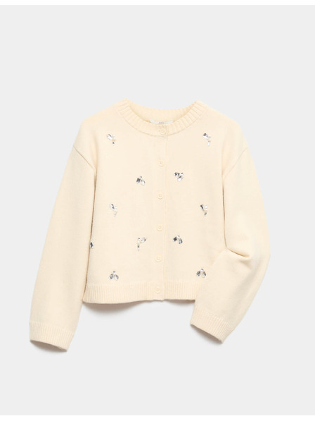 Marks & Spencer Sjajni kardigan (6-16 godina) Marks & Spencer krem