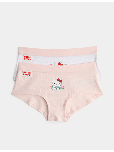 Marks & Spencer Kratke hlače Hello Kitty™ s visokim udjelom pamuka, 2 kom (5–16 godina) Marks & Spencer ružičasta