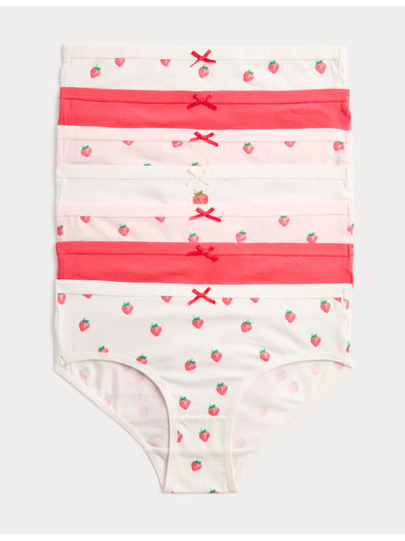 Marks & Spencer Gaćice s printom jagoda, 7 kom (5–16 godina) Marks & Spencer crvena