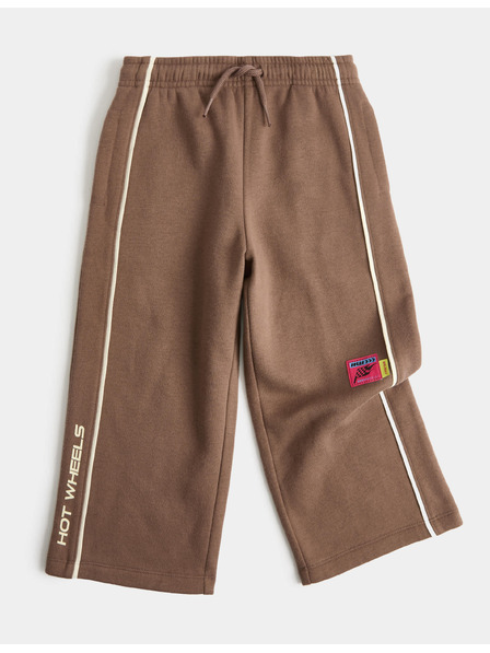 Marks & Spencer Trenerke sa širokima nogavicama s motivom Hot Wheels™, s visokim udjelom pamuka (2–8 godina) Marks & Spencer smeđa