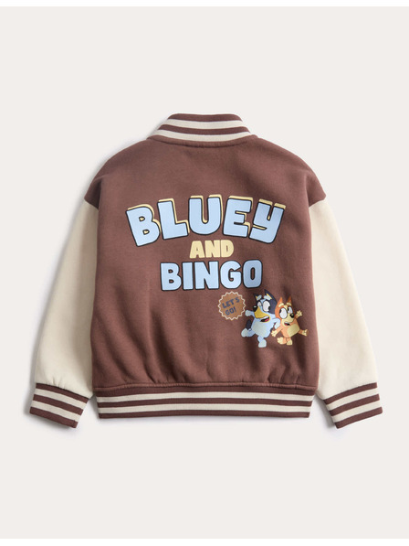 Marks & Spencer Bomber jakna s motivom Bluey™ i visokim udjelom pamuka (2–8 godina) Marks & Spencer smeđa