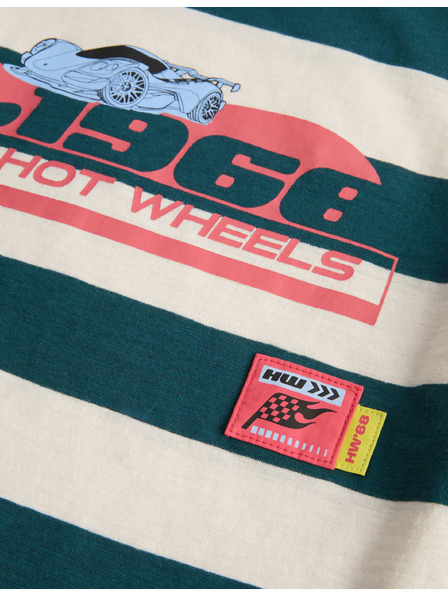 Marks & Spencer Vrh s laznim rukavima s motivom Hot Wheels™ od čistog pamuka (2–8 godina) Marks & Spencer zelena