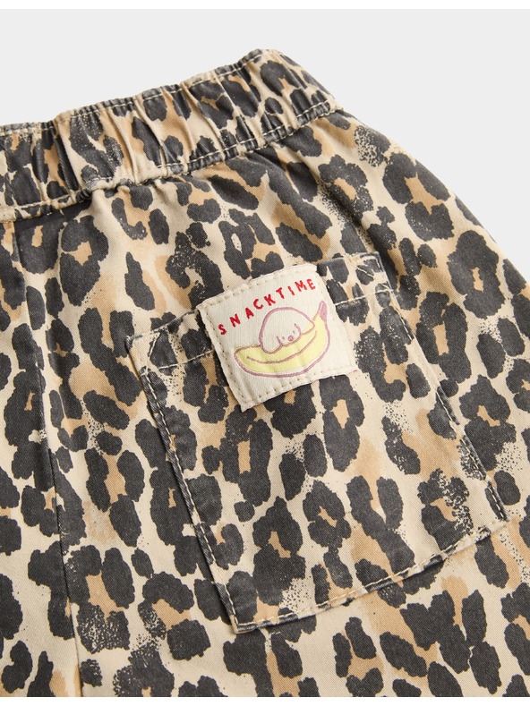 Marks & Spencer Hlače sa balon nogavicama, s visokim udjelom pamuka, s leopardskim uzorkom (2–8 godina) Marks & Spencer smeđa