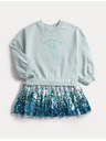 Marks & Spencer Haljina sa šljokicama s motivom Frozen Kingdom™, s visokim udjelom pamuka (2–8 godina) Marks & Spencer plava