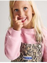 Marks & Spencer Dvudjelni traper outfit Leopard Pinny (2–8 godina) Marks & Spencer smeđa
