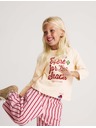 Marks & Spencer Top od čistog pamuka s natpisom "For The Snacks" (2–8 godina) Marks & Spencer krem