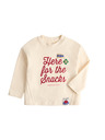 Marks & Spencer Top od čistog pamuka s natpisom "For The Snacks" (2–8 godina) Marks & Spencer krem