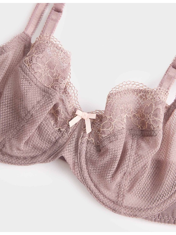 Marks & Spencer Balkonski grudnjak Jasmine s kostijima i čipkom, vel. A–E Marks & Spencer smeđa