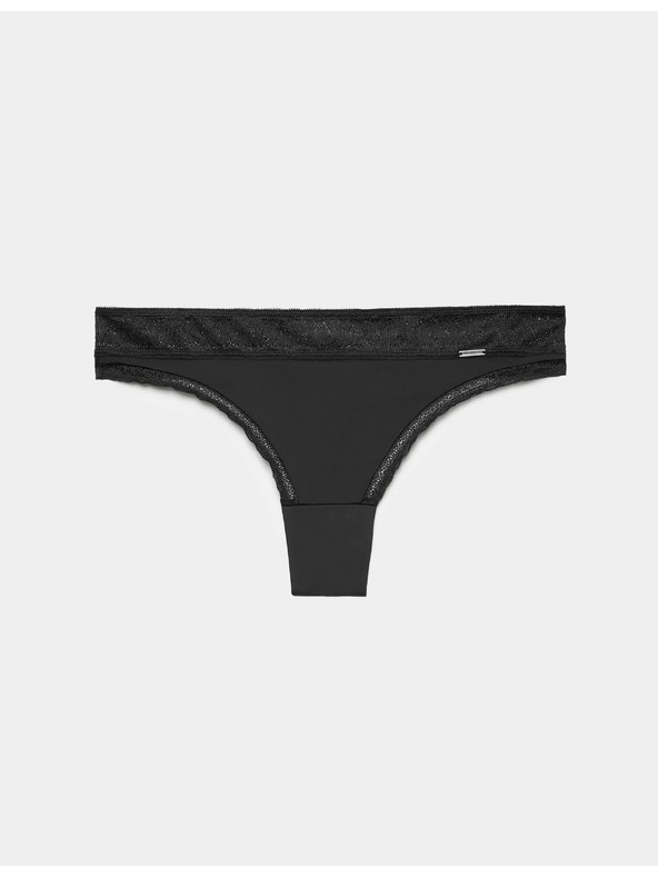 Marks & Spencer Tanga Boston od mikrofibre Marks & Spencer crna