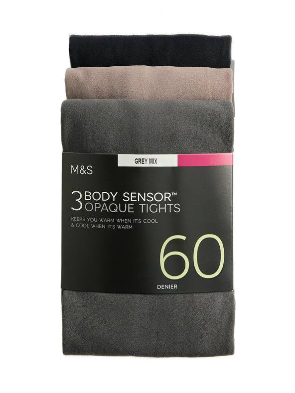 Marks & Spencer Čarape Body Sensor™, 60 DEN, 3 para u pakiranju Marks & Spencer siva