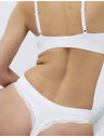 Marks & Spencer Besšavna tanga Jasmine s čipkastim rubom, 2 kom u pakiranju Marks & Spencer bijela