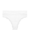 Marks & Spencer Besšavna tanga Jasmine s čipkastim rubom, 2 kom u pakiranju Marks & Spencer bijela