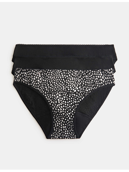 Marks & Spencer Menstrualne bikini gaće s visokim udjelom pamuka, 3 kom u pakiranju Marks & Spencer bijela