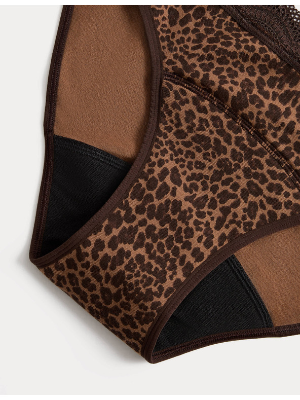 Marks & Spencer Menstrualne bikini gaće s visokim udjelom pamuka, 3 kom u pakiranju Marks & Spencer smeđa