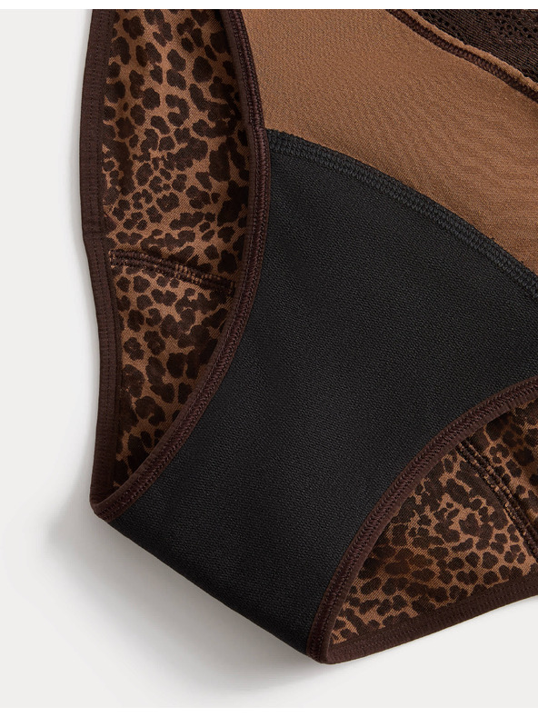 Marks & Spencer Menstrualne bikini gaće s visokim udjelom pamuka, 3 kom u pakiranju Marks & Spencer smeđa
