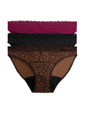 Marks & Spencer Menstrualne bikini gaće s visokim udjelom pamuka, 3 kom u pakiranju Marks & Spencer smeđa