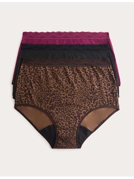 Marks & Spencer Visoko upojne menstruacijske gaćice visokog struka, 3 kom. Marks & Spencer smeđa