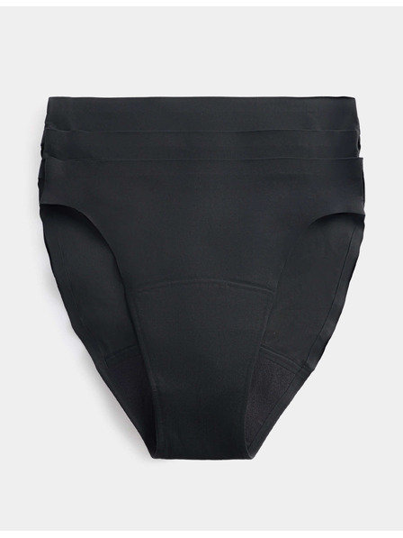 Marks & Spencer Visoko strižene menstrualne gaće s visokom apsorpcijom bez vidljivih rubova, 3 kom Marks & Spencer crna