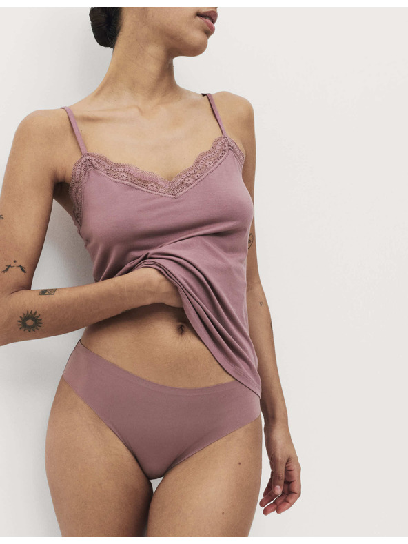 Marks & Spencer Set od 2 kom čipkastih majica s visokim udjelom modala i tehnologijom Flexifit™ i čipkom Marks & Spencer ružičasta