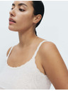 Marks & Spencer Majica s čipkastim rubom i visokim udjelom pamuka, 3 kom Marks & Spencer bež