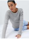 Marks & Spencer Pidžamska rebrastana majica s Cool Comfort™ tretmanom od pamuka i modala Marks & Spencer siva