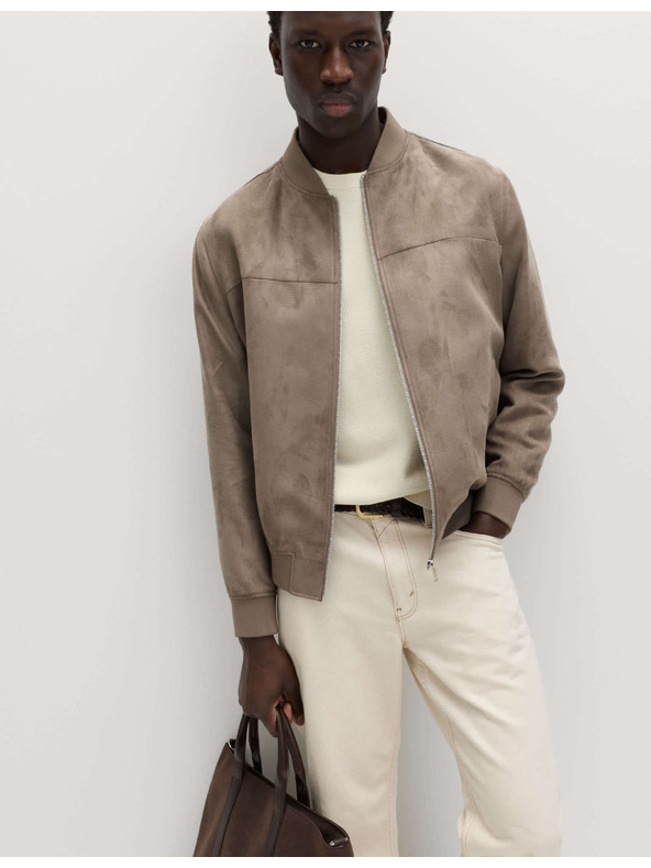 Marks & Spencer Bomber od umjetnog semisa Marks & Spencer smedja