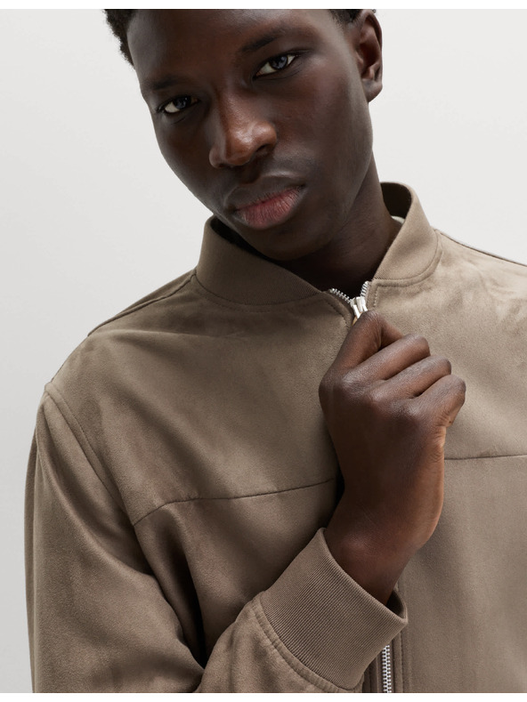 Marks & Spencer Bomber od umjetnog semisa Marks & Spencer smedja