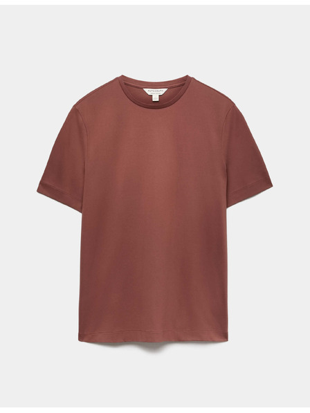 Marks & Spencer Majica od premium pamučne tkanine, uski kroj Marks & Spencer smeđa
