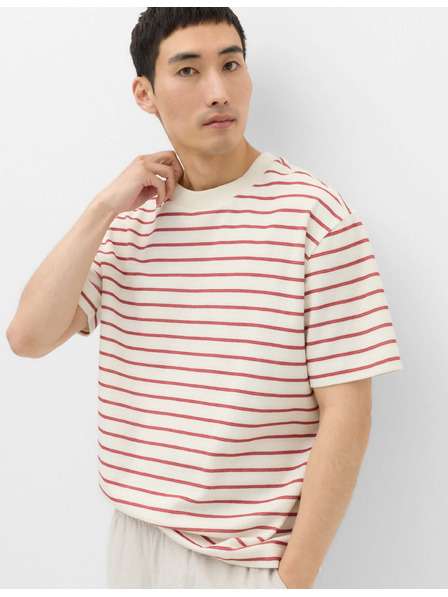 Marks & Spencer Majica Breton sa teksturom i visokim udjelom bavlne Marks & Spencer crvena