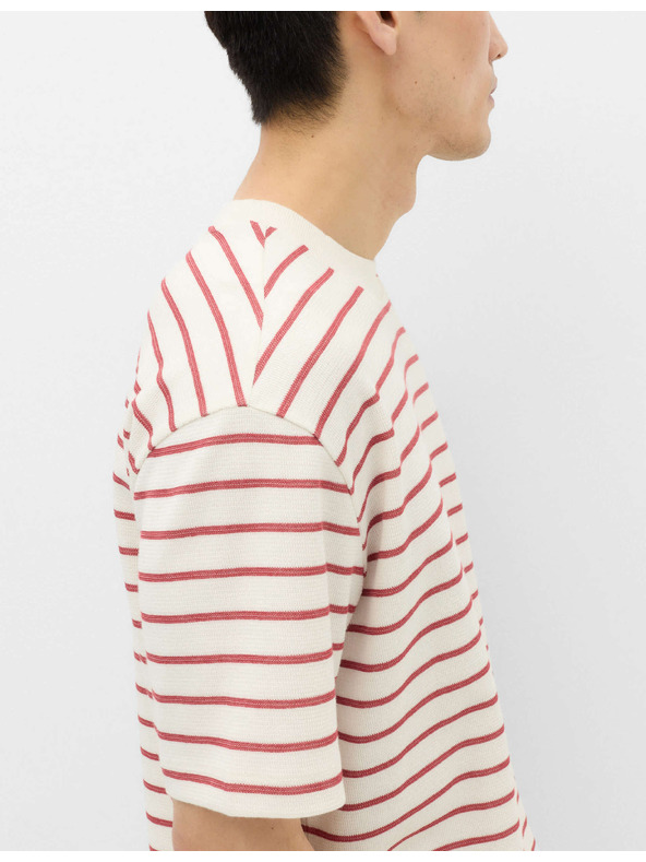Marks & Spencer Majica Breton sa teksturom i visokim udjelom bavlne Marks & Spencer crvena