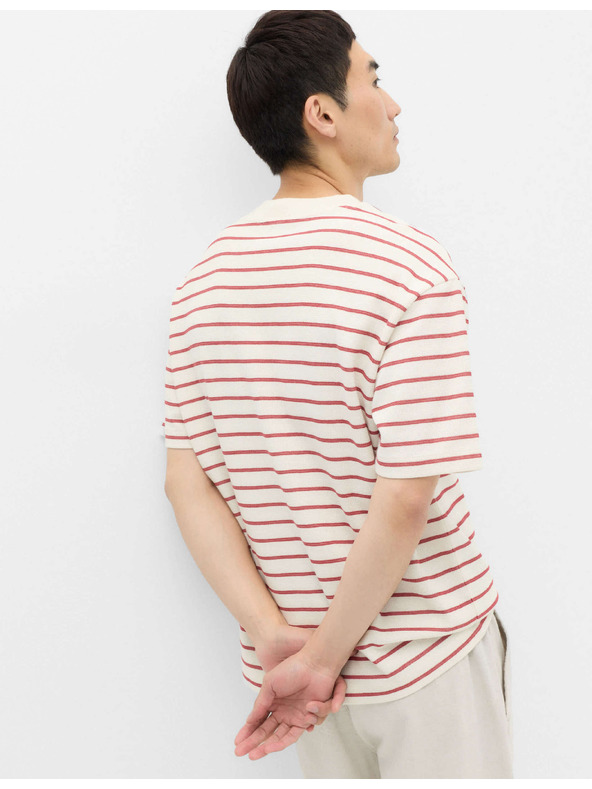 Marks & Spencer Majica Breton sa teksturom i visokim udjelom bavlne Marks & Spencer crvena