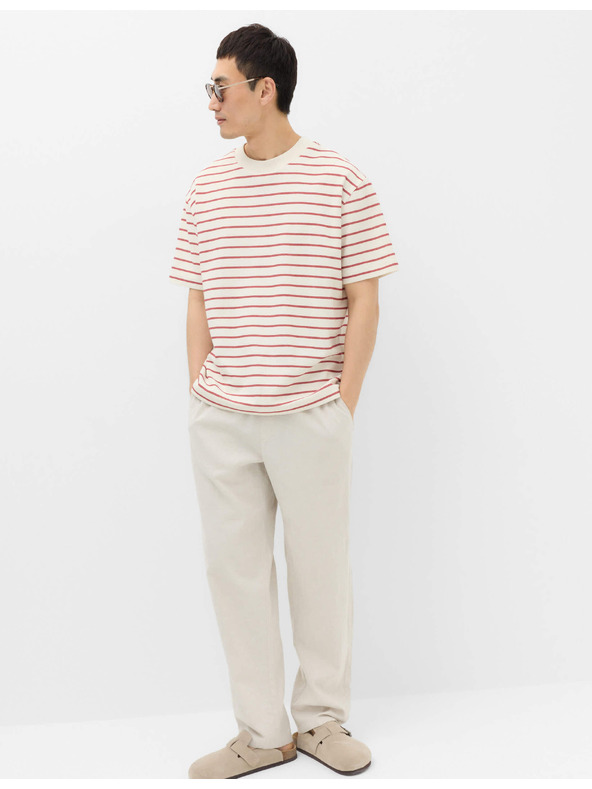 Marks & Spencer Majica Breton sa teksturom i visokim udjelom bavlne Marks & Spencer crvena