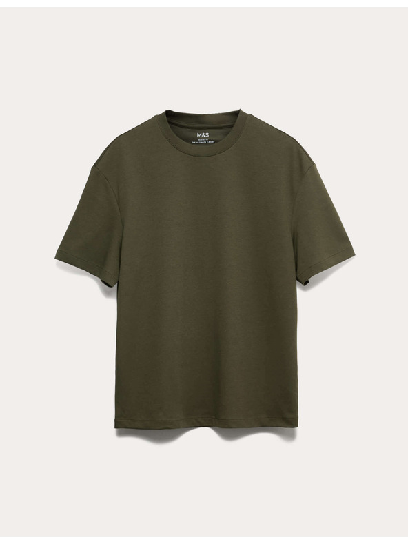 Marks & Spencer Majica Ultimate Performance od bavlne Marks & Spencer zelena
