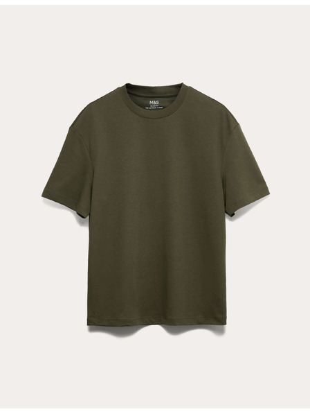 Marks & Spencer Majica Ultimate Performance od bavlne Marks & Spencer zelena