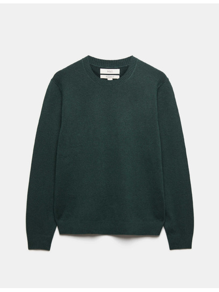 Marks & Spencer Sweater s okruglim izrezom od prozračne pređe Marks & Spencer zelena